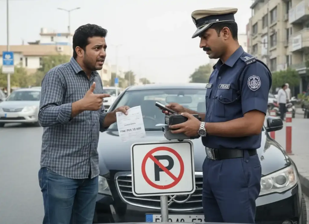 Traffic fine for overspeed