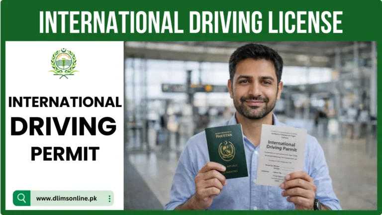 Pakistani traveler holding passport and International Driving Permit at international airport